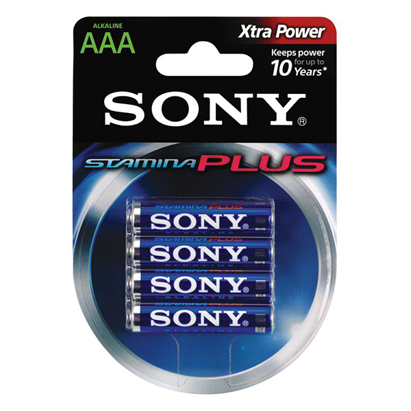 Pin AAA LR03 Sony Stamina Plus AM4-B4A vỉ 4 viên