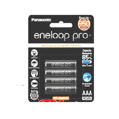 Pin sạc AAA Panasonic Eneloop 950 mAh vỉ 4 viên